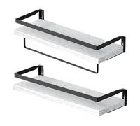 LIbgiubhy Scaffale galleggiante per organizzare la casa, elegante mensola da parete in legno per bagno e cucina