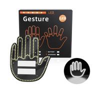 LIbgiubhy Segno LED Dito Medio Per Auto Camion Decorativa Luce Posteriore Finestra Interno Auto Fredda Per Esprimere Te Stesso