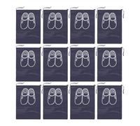 LIbgiubhy Set di 12 sacchetti per scarpe con coulisse, facili da viaggio, antipolvere, per scarpe in tessuto non tessuto