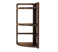 LIbgiubhy Supporto angolare salvaspazio con 2 ripiani da scrivania organizza due librerie in legno e metallo mensola angolare semplice installazione