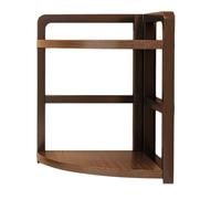LIbgiubhy Supporto angolare salvaspazio con 2 ripiani da scrivania organizza due librerie in legno e metallo mensola angolare semplice installazione
