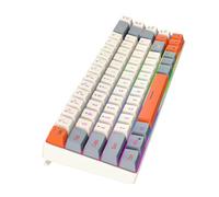LIbgiubhy Tastiera a 68 tasti con modalità di retroilluminazione ARGB Tastiera ergonomica per giochi e uso ufficio portatile facile da usare