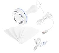 LIbgiubhy Timer 8 Ore Portatili 4 Marcia Ventola A Soffitto A Ventilatori per Tenda USB per Dormitorio Scolastico da Letto All'aperto E Altro Ancora