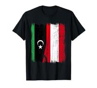 Libia Austria Mezza Bandiera Libica Patrimonio Austriaco Maglietta
