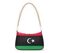 Libia Bandiera Nazionale Retro Borsa Formale Hobo Donne Designer Borsa Colorata Estetica Borsa A Tracolla Chiusura Cerniera