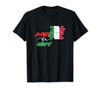 Libia Italia Bandiera Libica Italiana Maglietta