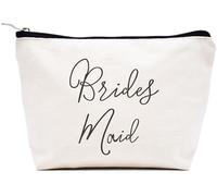 LIBIHUA Regalo di fidanzamento, regalo di nozze per donne, regalo per addio al nubilato per lei, regalo per feste di addio al nubilato, trousse per trucchi da viaggio, Beige, 9.8 ″ W x 7″ H x 2.7″