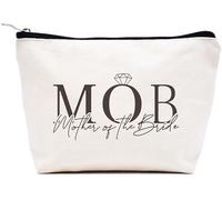 LIBIHUA Regalo di fidanzamento, regalo di nozze per donne, regalo per addio al nubilato per lei, regalo per feste di addio al nubilato, trousse per trucchi da viaggio, Beige, 9.8 ″ W x 7″ H x 2.7″