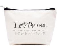 LIBIHUA Regalo di fidanzamento, regalo di nozze per donne, regalo per addio al nubilato per lei, regalo per feste di addio al nubilato, trousse per trucchi da viaggio, Beige, 9.8 ″ W x 7″ H x 2.7″