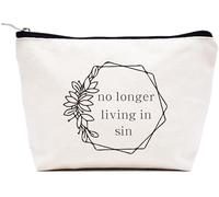 LIBIHUA Regalo di fidanzamento, regalo di nozze per donne, regalo per addio al nubilato per lei, regalo per feste di addio al nubilato, trousse per trucchi da viaggio, Beige, 9.8 ″ W x 7″ H x 2.7″