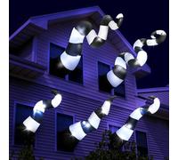 Libima 5 pz 1,5 m Halloween gonfiabile illuminato giganti lombrichi con costruito in LED scoppiato dalla finestra, decorazione per finestre di Halloween, cortile, prato, giardino, festa di vacanza