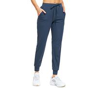 Libin - Pantaloni da jogging da donna, sportivi, per corsa, Petite/Regular/Tall, con tasche, pantaloni della tuta affusolati, casual, per allenamento, Blu navy, S