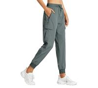 Libin Pantaloni Trekking Donna Leggeri ad Asciugatura Rapida Cargo Jogger Sportivi Escursionismo Safari Casual Impermeabili Pantaloni per all'Aria Aperta, Grigio metropoli XXXL