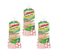Libman - Testina di ricambio per Wonder Mop, per una pulizia potente, tre testine di ricambio assorbenti per Wonder Mop, per legno, piastrelle e vinile Lavabile in lavatrice, 29 cm.