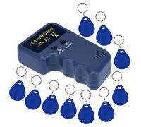 LIBO Handheld 125 kHz RFID duplicatore Copier lettore chiave ID card Key Cards Cloner programmatore + 10PCS EM4305/T5577 scrivibile Keyfobs