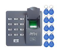 LIBO Tastiera Biometrica per il Controllo Dell'accesso Delle Impronte Digitali, 500 Utenti, con 10 pz portachiavi di prossimità RFID 125KHz, per Sistema di Serratura Elettrica Casa/UfficioTastiera