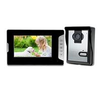 LIBO Videocitofono Impermeabile da 7" Interfono Videocitofono Cablato Digital HD Monitor IR Visione Notturna Camera per Sistema di Ingresso Porta Della Casa