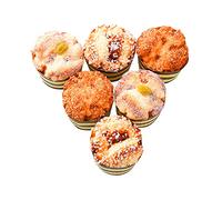 LIBOOI 6 cupcakes simulazione, realistica torta alimentare artificiale finto cupcake giocattolo pane dessert display puntelli modello reale, muffin pane dessert per casa negozio decorazione festa
