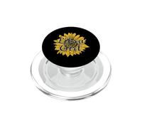 Libra Girl September October Birthday Sunflower Queen Gift PopSockets PopGrip per MagSafe