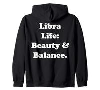 Libra Life: Beauty & Balance Philosophy Felpa con Cappuccio