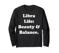 Libra Life: Beauty & Balance Philosophy Maglia a Manica