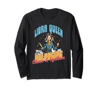 Libra Queen Balancing Chaos And Eyeliner Maglia a Manica