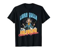 Libra Queen Balancing Chaos And Eyeliner Maglietta