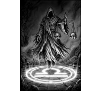 Libra: The Executioner's Balance: Dark Gothic Zodiac Journal: Ruled and Blank Pages for Dark Fantasy Aesthetics, Occult Art Sketching, and Esoteric Writing