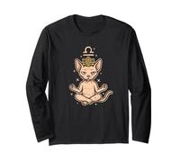 Libra Zen Cat Astrologia Maglia a Manica