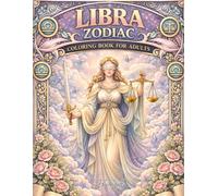 Libra Zodiac Coloring Book for Adults: Celestial Balance, Scales of Justice, Romantic Astrology Art & Stress Relief Designs