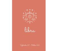 Libra Zodiac Journal with Apricot Orange Cover - zodiac notebook for Libras September 21 to October 22 - Perfect Gift for Women, Men, Teenagers or Yourself - 6” x 9”- 120 Lined Pages