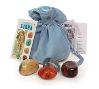 Libra ZODIAC Set Talismani In CRYSTAL lo scarabeo Pietre Luna Rodonite