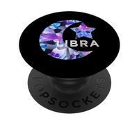 LIBRA ZODIACALE SEGNO COMPLEANNO Settembre Ottobre STELLA SOLE LUNA PopSockets PopGrip Adesivo