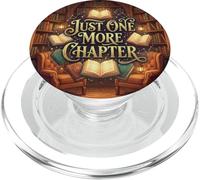 Librarian Brown Bookish Just One More Chapter Book Lover PopSockets PopGrip per MagSafe