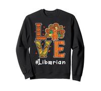 Librarian Love Thanksgiving Leopard Turkey Autumn Fall Felpa