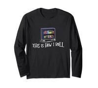 Librarian - This Is How I Roll Library Book Bookworm Reading Maglia a Manica