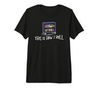 Librarian - This Is How I Roll Library Book Bookworm Reading Maglietta Premium