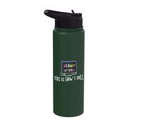 Librarian - This Is How I Roll Library Book Bookworm Reading Stainless Steel Insulated Water Bottle