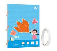 Librario di matematica 3D - libro di apprendimento geometrico 3D con corda di trazione, giocattolo educativo per bambini, sviluppo del pensiero spaziale in classe e studio di gruppo