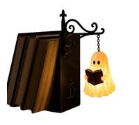 Library Lantern Ñight Lîght - Bookshelf Decor | Ghostly Reading Glow, Metal