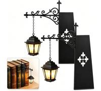 Library Lanterna Libreria Lampada, 2 PCS Magia Pieghevole Libro (Ghost Lantern)