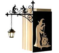 Library Reading Lantern, Vintage Gothic Light, Halloween Witch Lamp