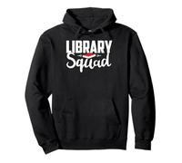 Library Squad Librarian Teacher Student Gifts Ideas Library Felpa con Cappuccio
