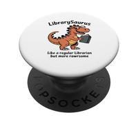 Librarysaurus Come Un Bibliotecario Normale Ma Libri Da PopSockets PopGrip Adesivo