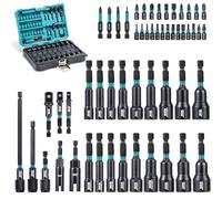 LIBRATON 54PCS Set Giradadi Magnetici, Punta per Trapano a Percussione 1/4"