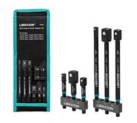 Libraton Adattatore per Bussola, 3 Pezzi 1/4" 3/8" 1/2", Set di Adattatori per Chiavi a Bussola, Convertitore per Avvitatore a Percussione, Adattatore per Trapano su Avvitatore a Percussione