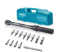 LIBRATON Chiave Dinamometrica 1/4'', 5-25 Nm, Precisione ± 3% | Chiavi Dinamometriche per Bici, Chiave Dinamometrica a Scatto con Prese Esagonali e Torx, Kit di Manutenzione per Biciclette