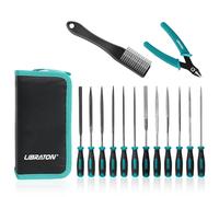 LIBRATON Lime Diamantate, Set di 14 Lime ad Ago Lime 6 Diamantate/6 Acciaio