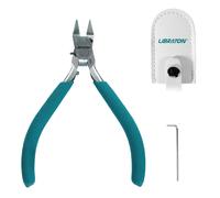 LIBRATON Pinza modello a bordo singolo da 4,5" per modelli in plastica Pinza a punta affilata con copertura in pelle Chiave esagonale