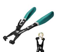 LIBRATON Pinza per Fascette Stringitubo, Strumento per Fascette Stringitubo con Fascia Piatta Girevole per la Rimozione e L'Installazione su Fascette Piatte o Ad Anello